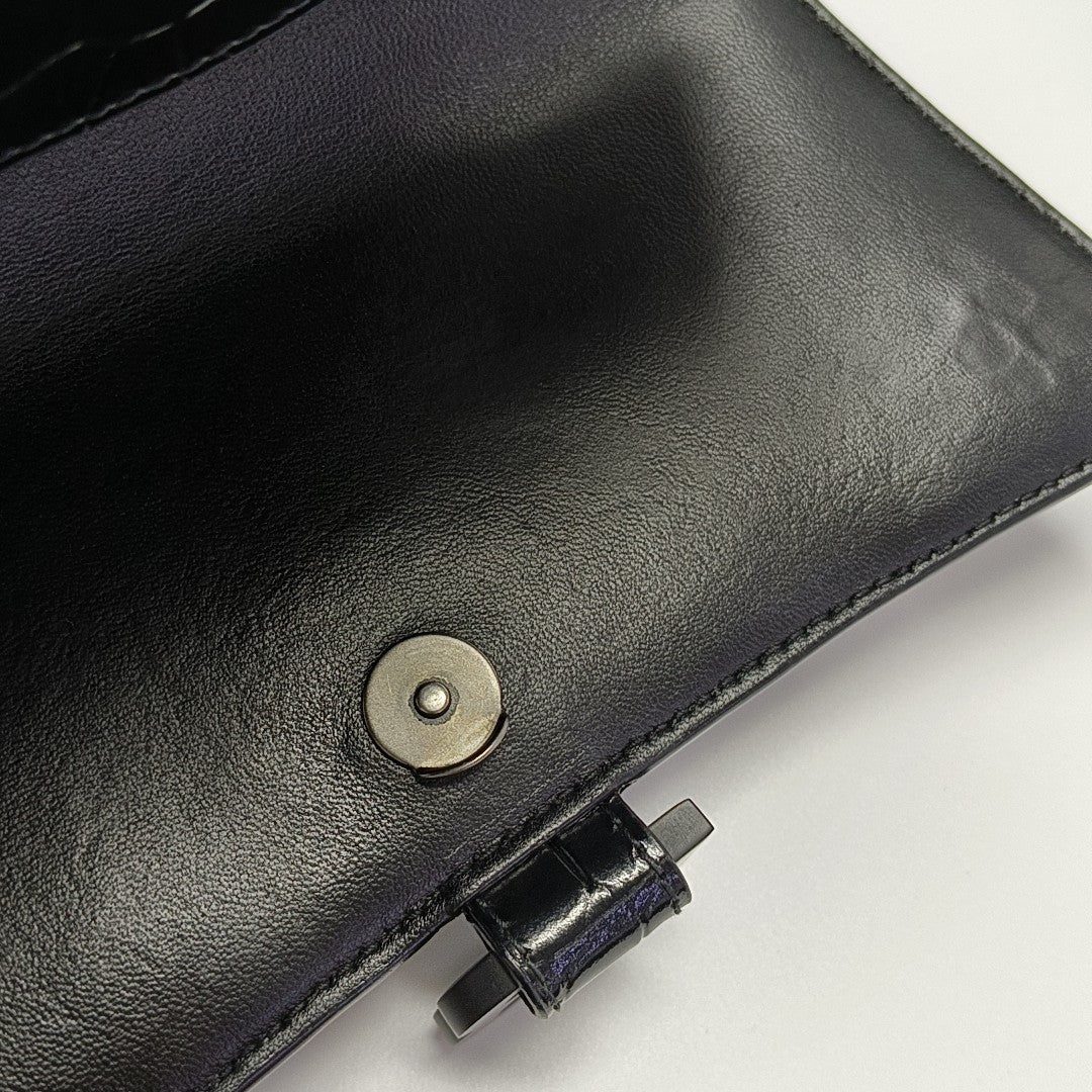 Hourglass S Calfskin Black