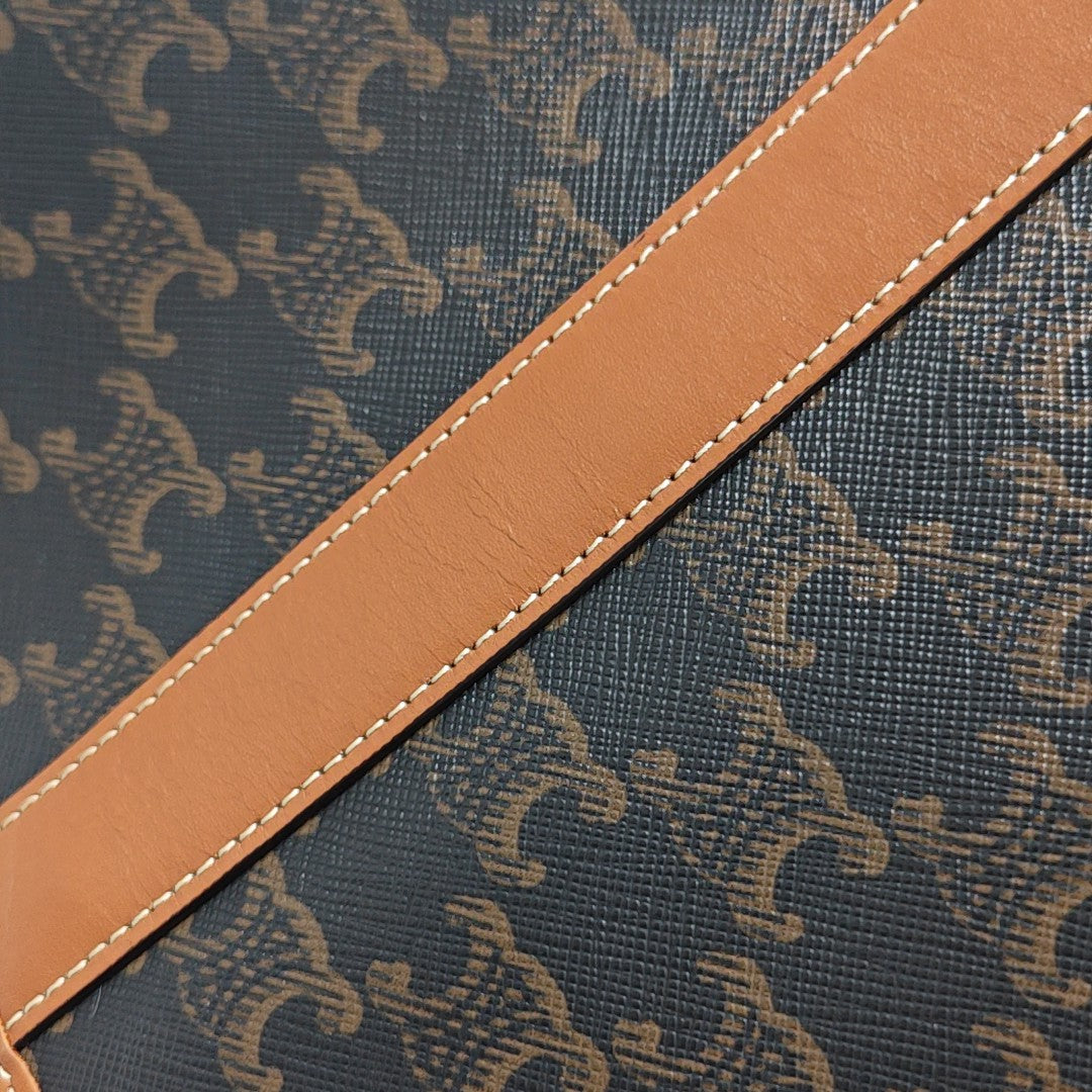 TRIOMPHE CANVAS Medium Coated Canvas Brown