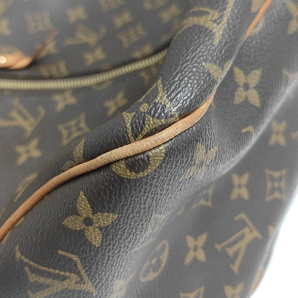 Monogram Coated Canvas Tote Bag Brown