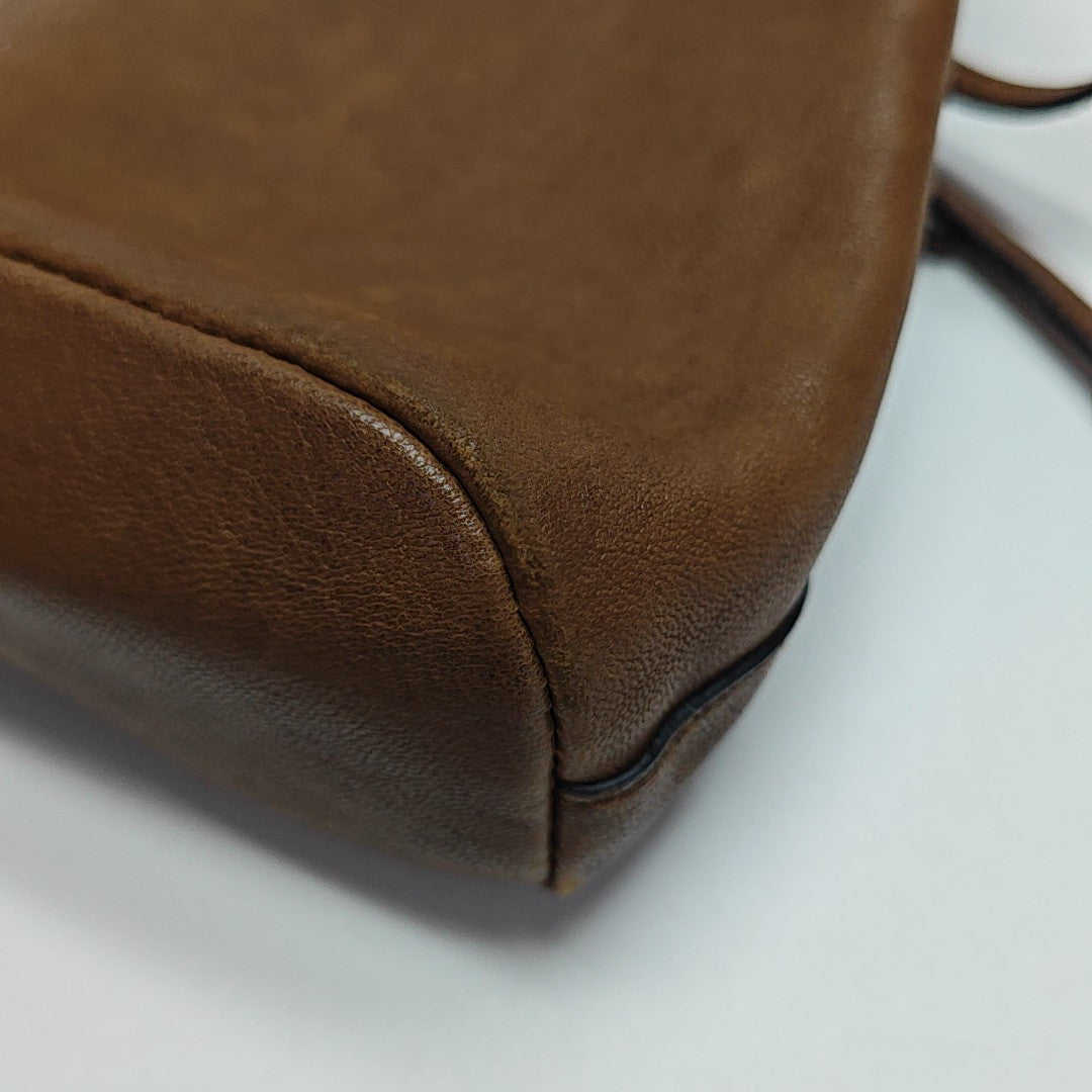 Lambskin Shoulder Bag Brown