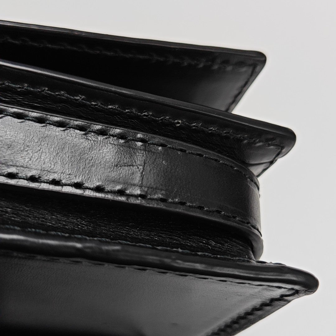 Calfskin Shoulder Bag Black