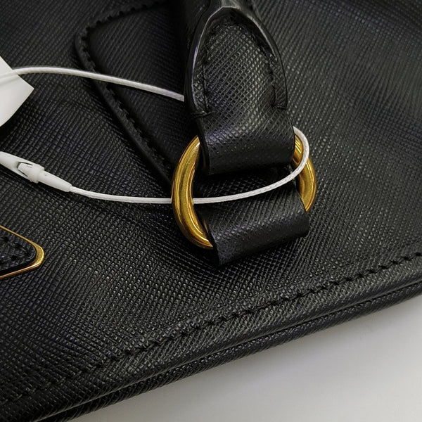 Saffiano Calfskin Shoulder Bag Black