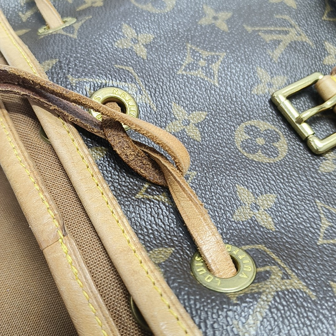 MONTSOURIS MM Monogram Coated Canvas Brown