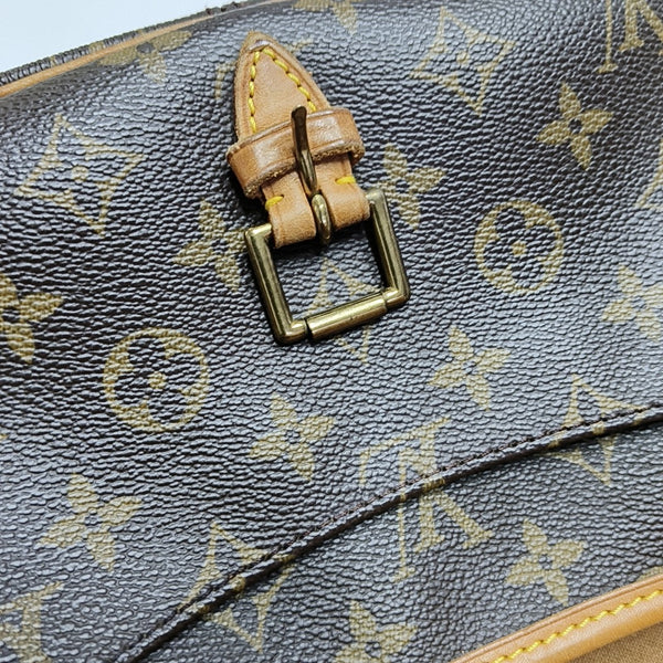 SOLOGNE PM Monogram Coated Canvas Brown