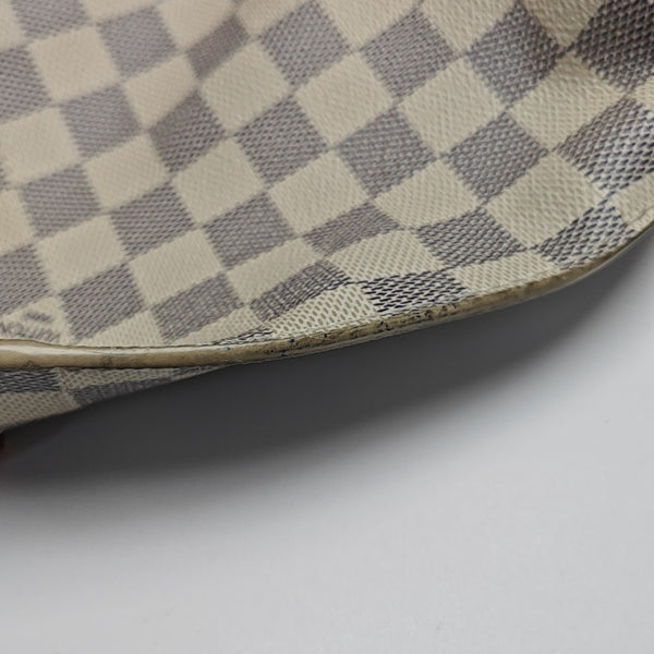 GIROLATA GM Damier Azur Coated Canvas White