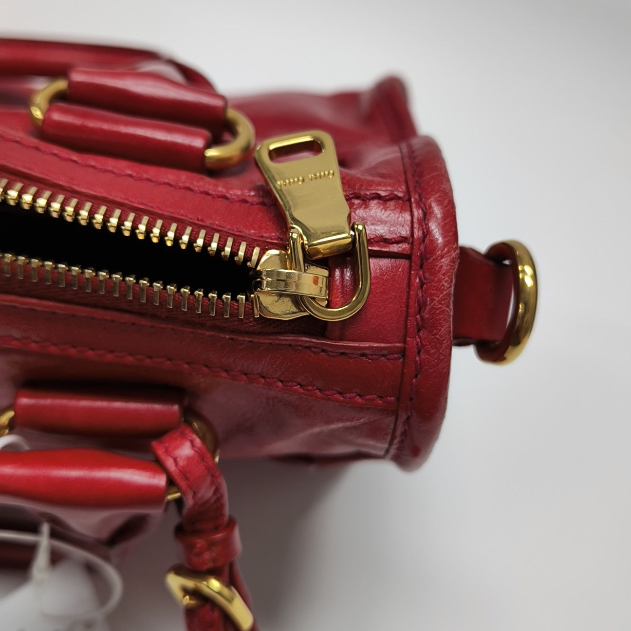 Calfskin Shoulder Bag Red