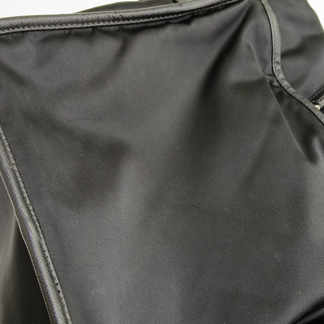 Nylon Shoulder Bag Black