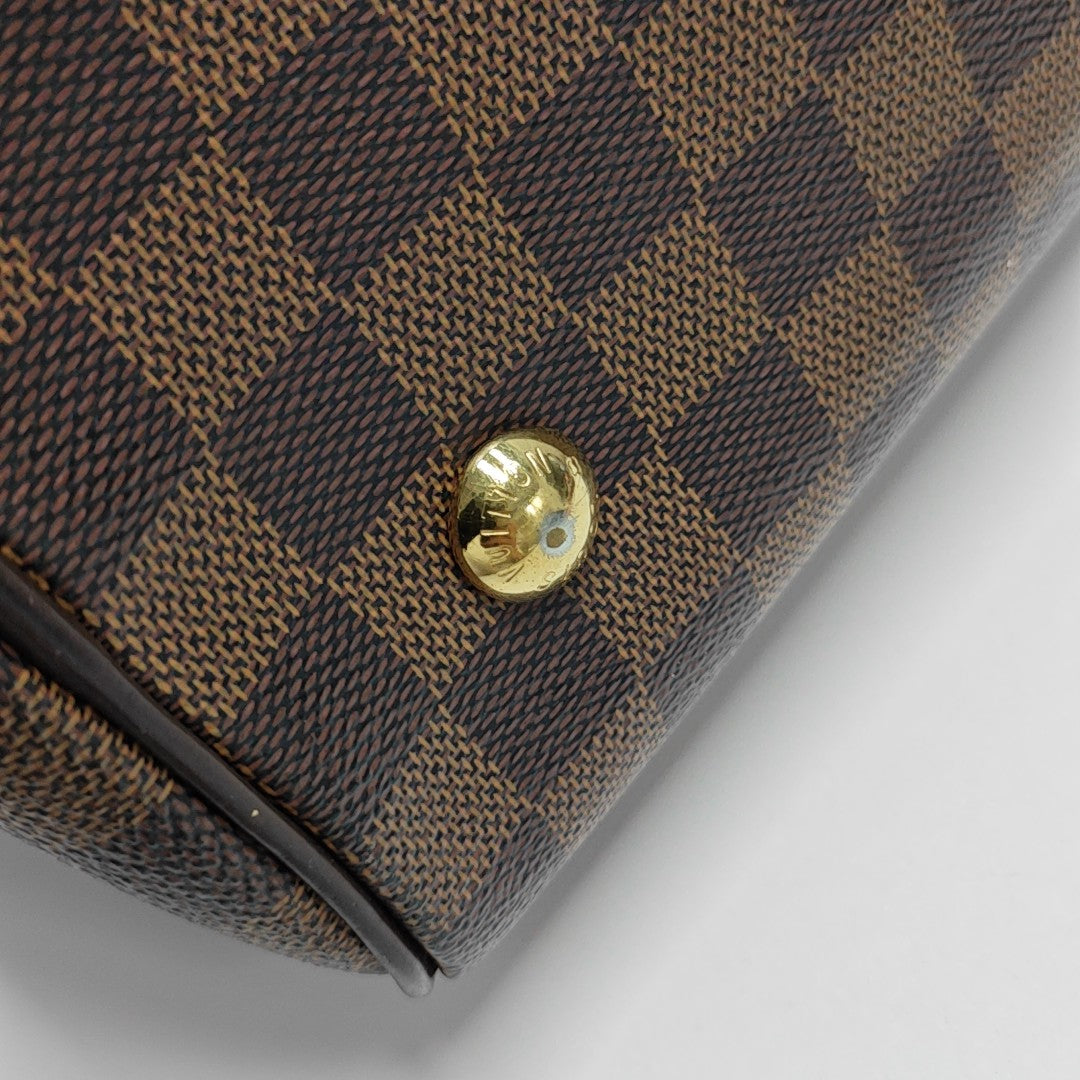 DUOMO Damier Ebene Coated Canvas Brown
