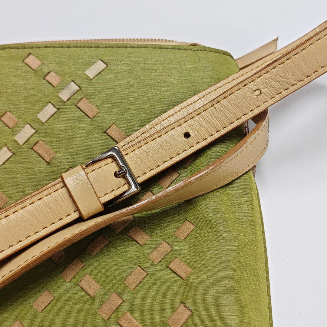 Fabric Shoulder Bag Green