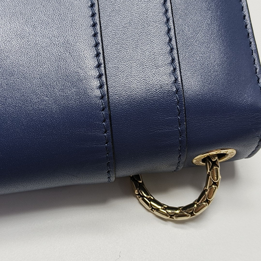 SERPENTI FOREVER Small Quilted Calfskin Blue