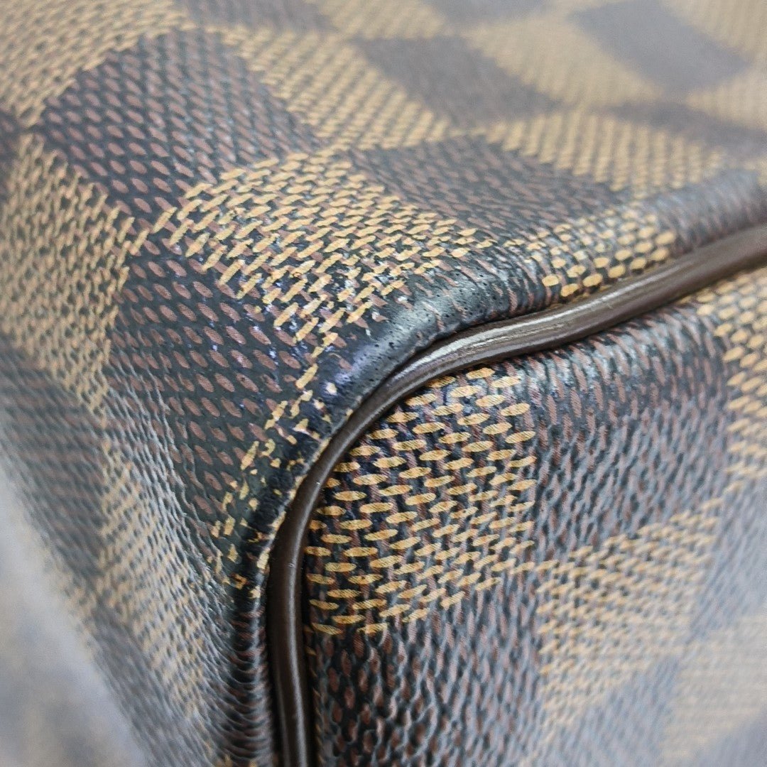 SPEEDY 25 Damier Ebene Coated Canvas Brown