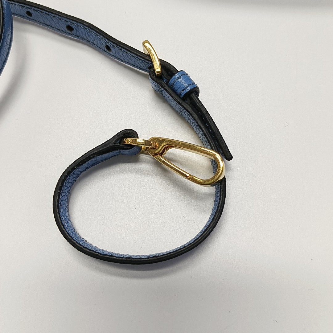Calfskin Shoulder Bag Blue