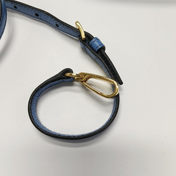 Calfskin Shoulder Bag Blue