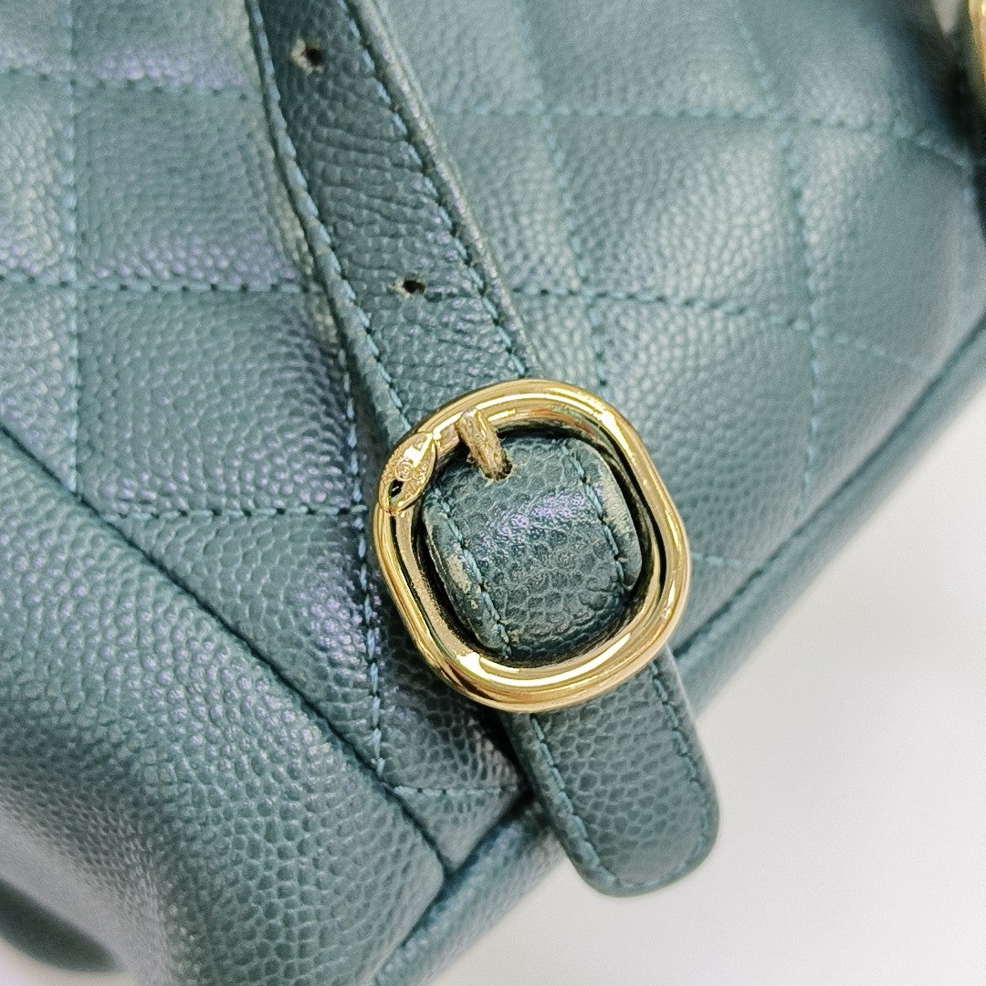 DUMA Quilted Calfskin Green