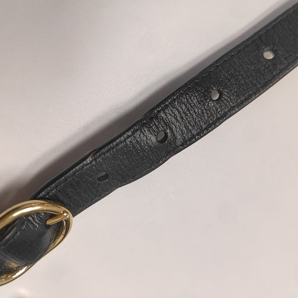 GG Ring Small Calfskin Black