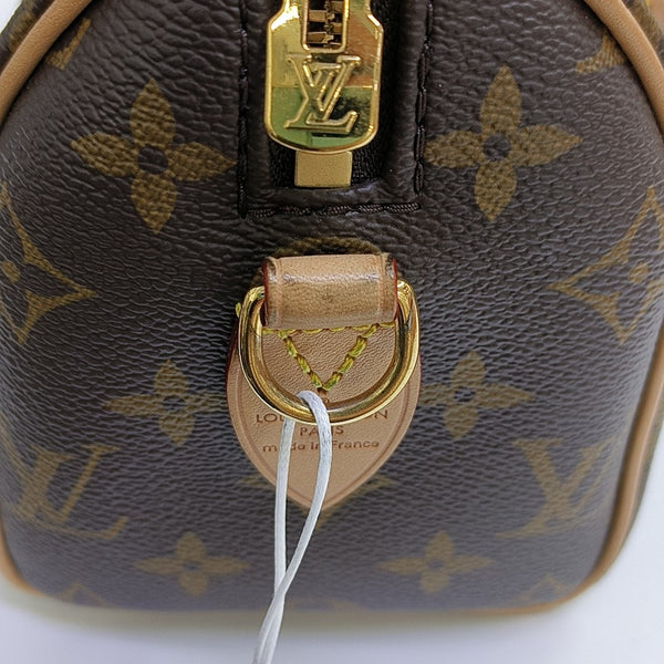SPEEDY 20 Monogram Coated Canvas Brown