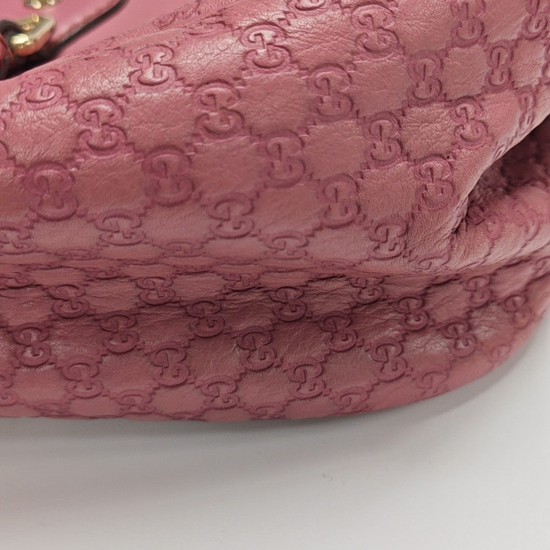 Monogram Calfskin Shoulder Bag Red