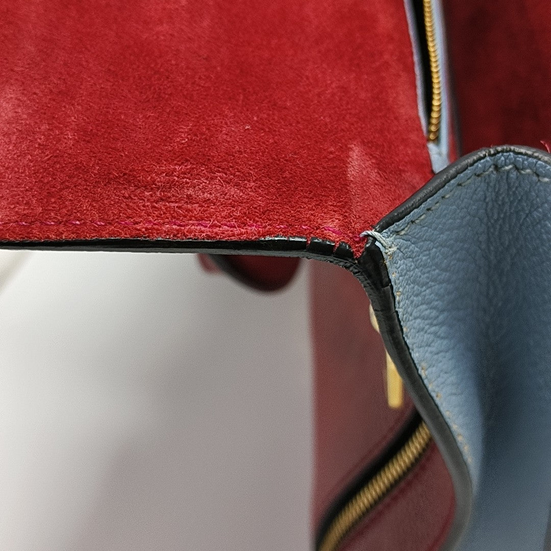 Calfskin Shoulder Bag Multicolor