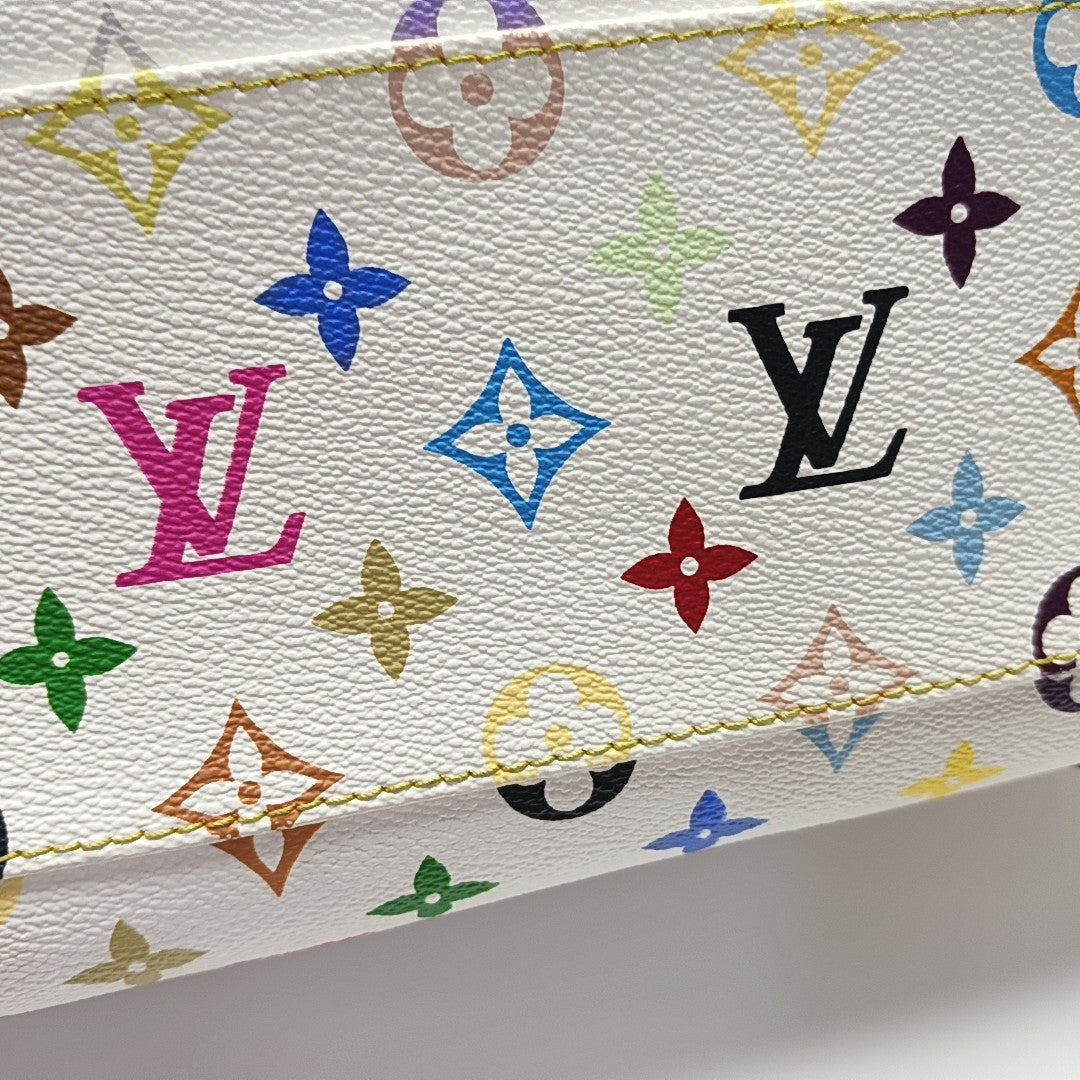 LV × TM AURELIA Monogram Coated Canvas White
