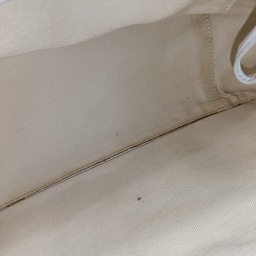 Quilted Calfskin Tote Bag White