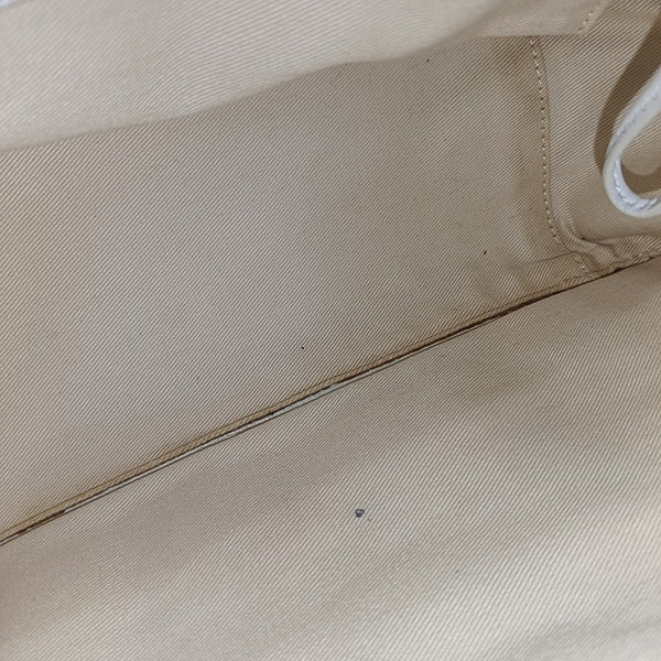 Quilted Calfskin Tote Bag White