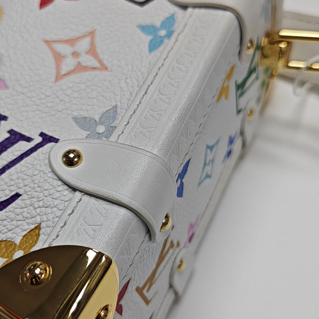 LV × TM SIDE TRUNK MM Monogram Calfskin White