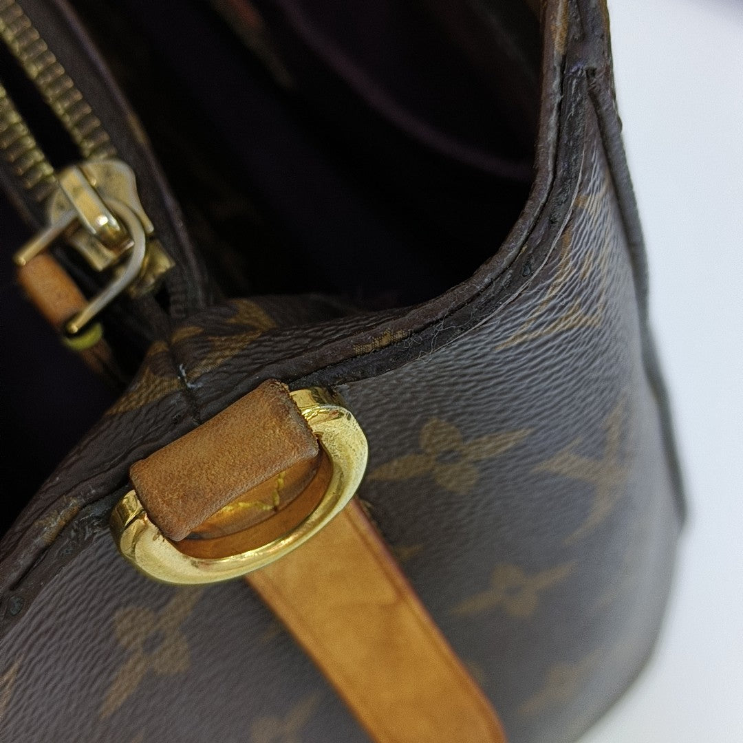 MONTAIGNE BB Monogram Coated Canvas Brown
