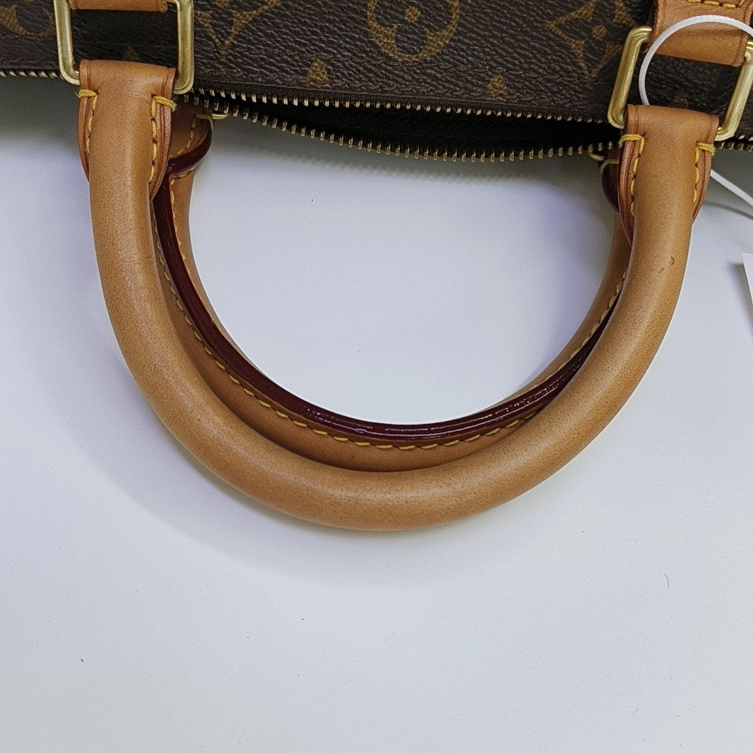 SPEEDY 30 Monogram Coated Canvas Brown