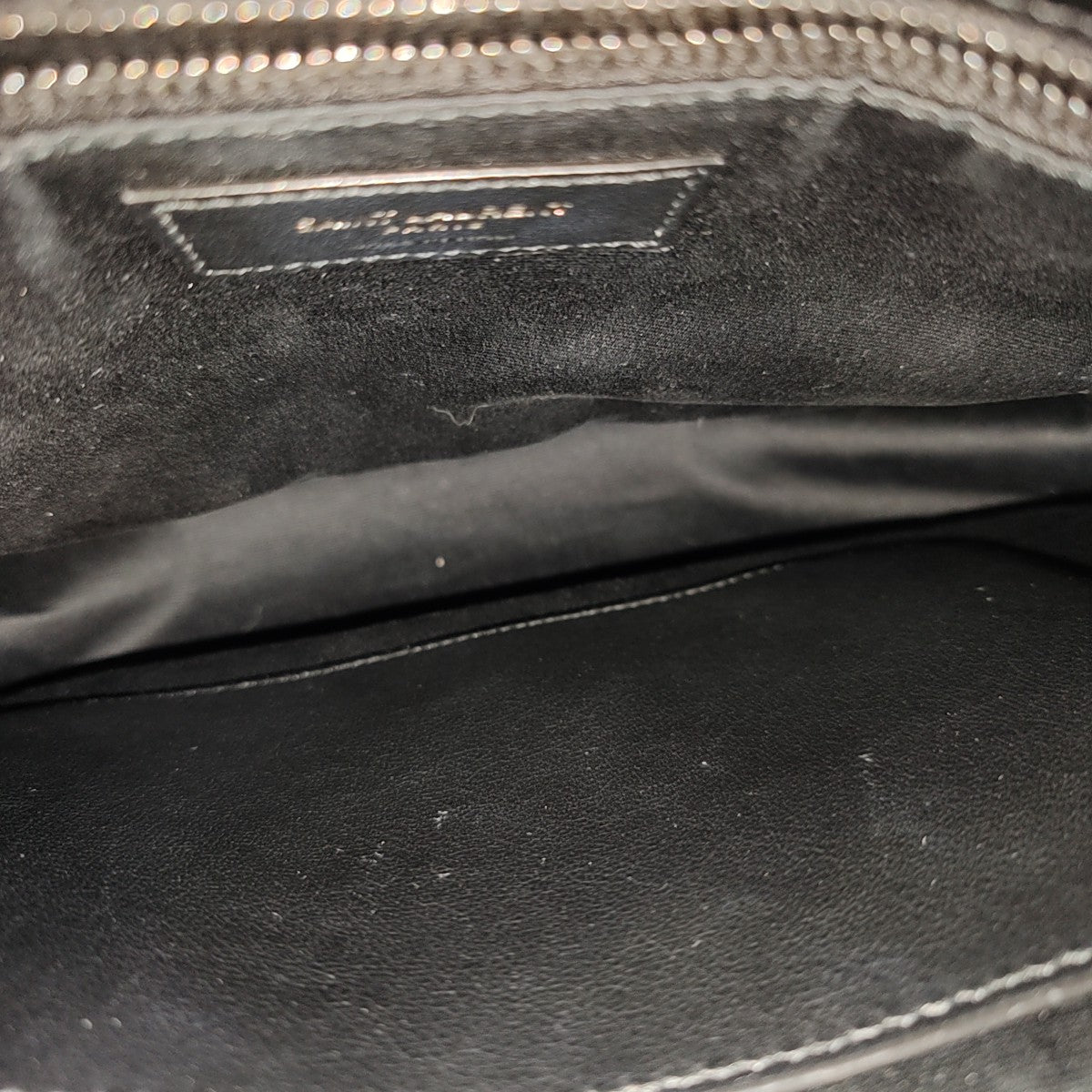 NIKI Medium Chevron Calfskin Black
