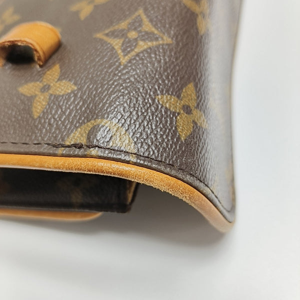 FLORENTINE Monogram Coated Canvas Brown