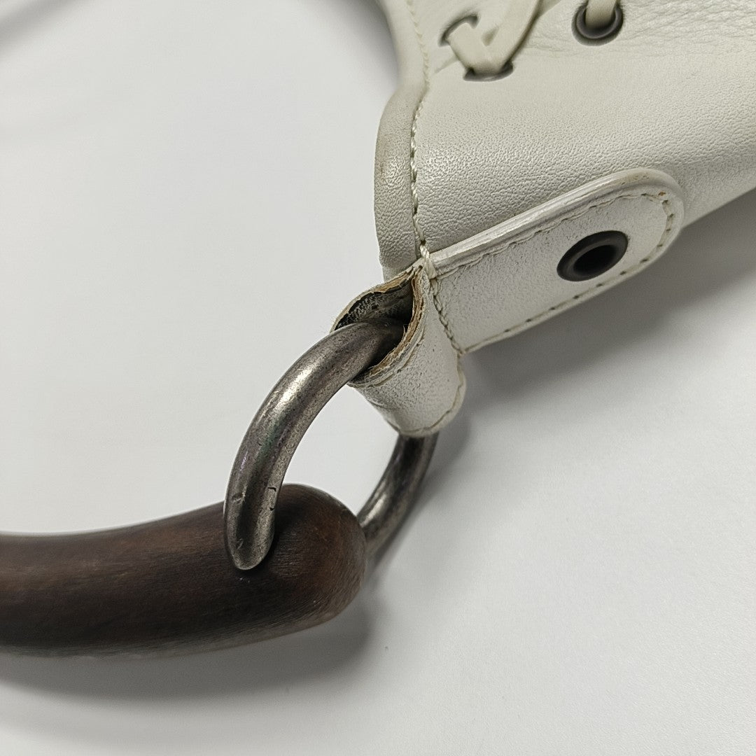Calfskin Top Handle Bag White