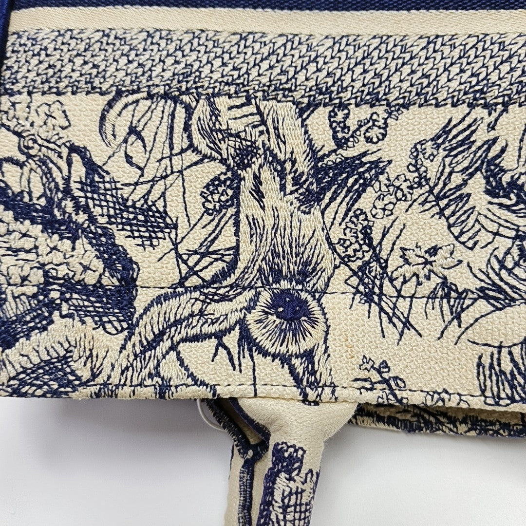 Book Tote Medium Canvas Blue