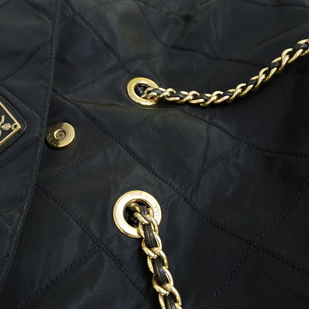 Quilted Nylon Black