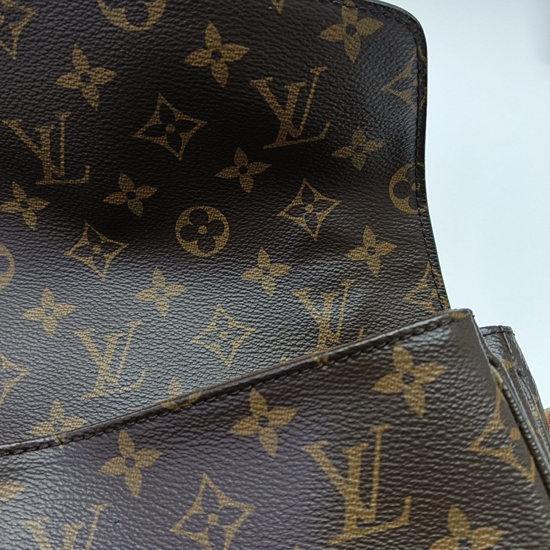 MÉTIS MM Monogram Coated Canvas Brown