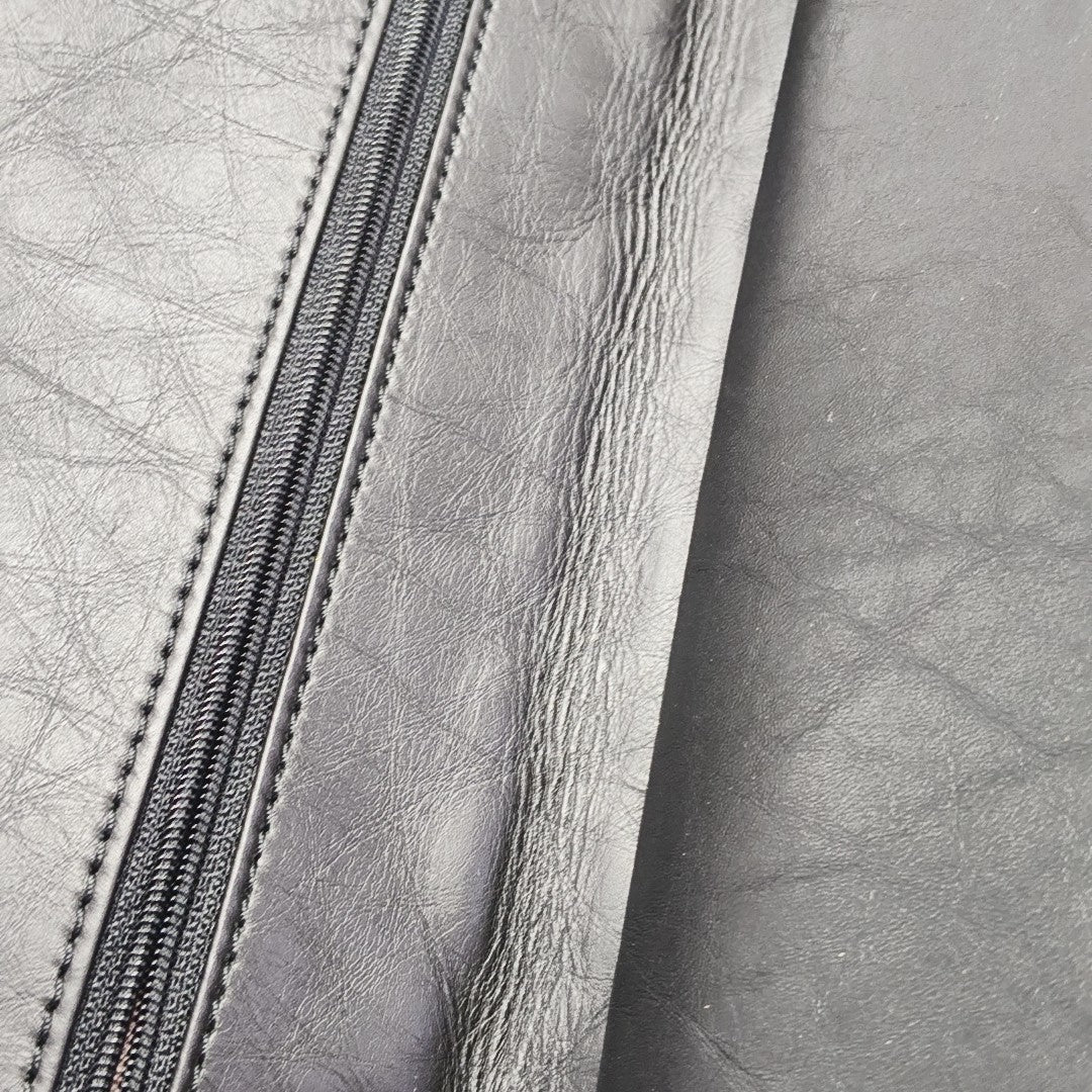 2.55 Maxi Quilted Waxed Cafskin Black