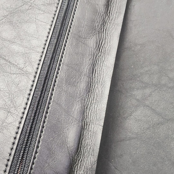 2.55 Maxi Quilted Waxed Cafskin Black