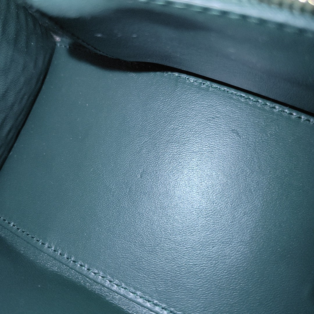 Hourglass S Calfskin Green