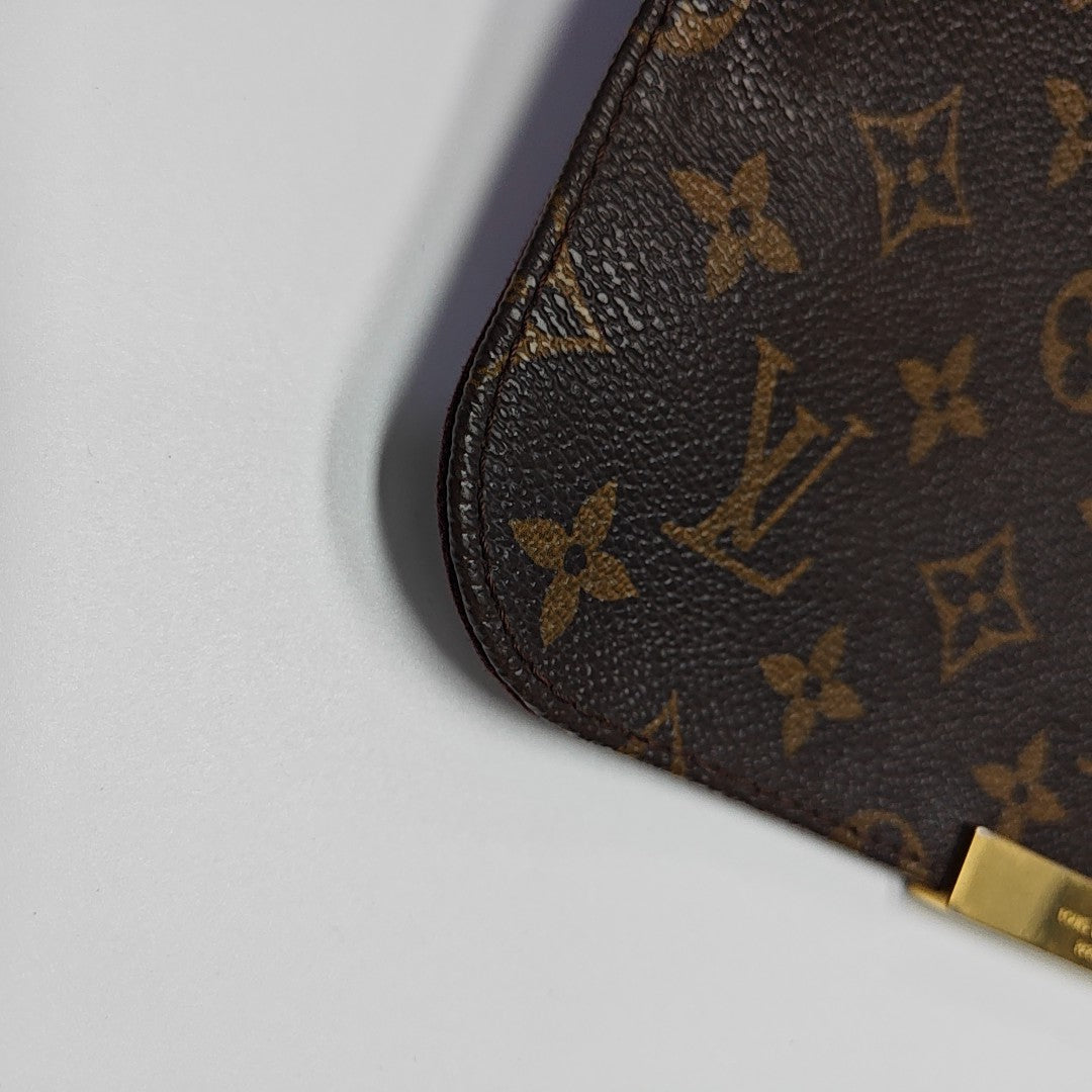 FAVORITE MM Monogram Coated Canvas Brown