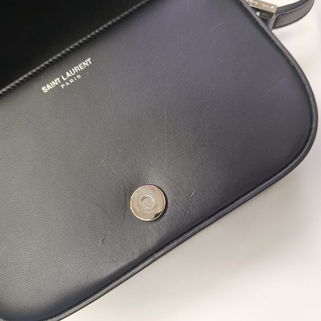 Calfskin Shoulder Bag Black