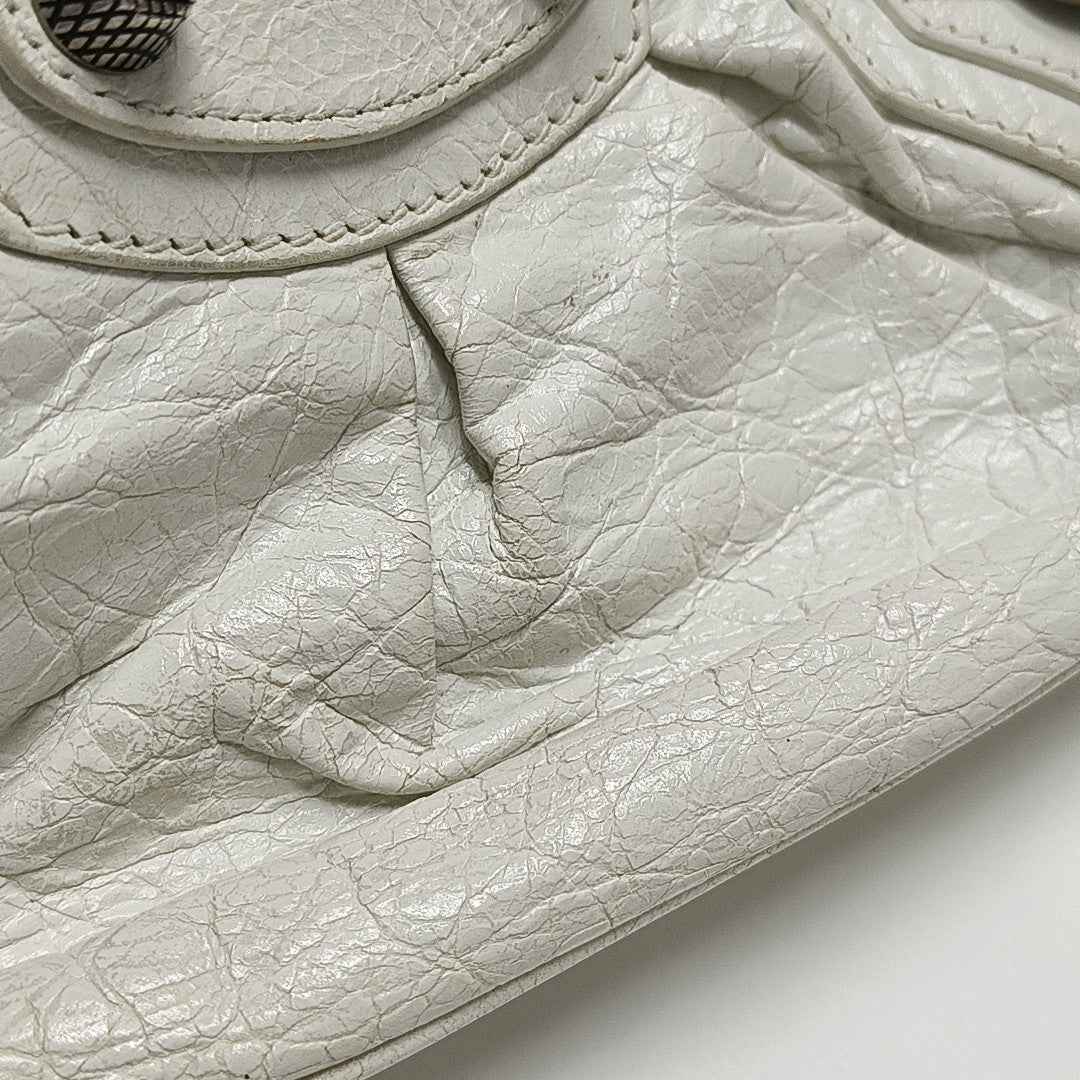 Le Cagole Mini Lambskin White