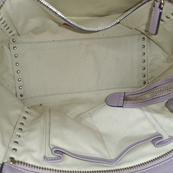 Rockstud Calfskin Gray