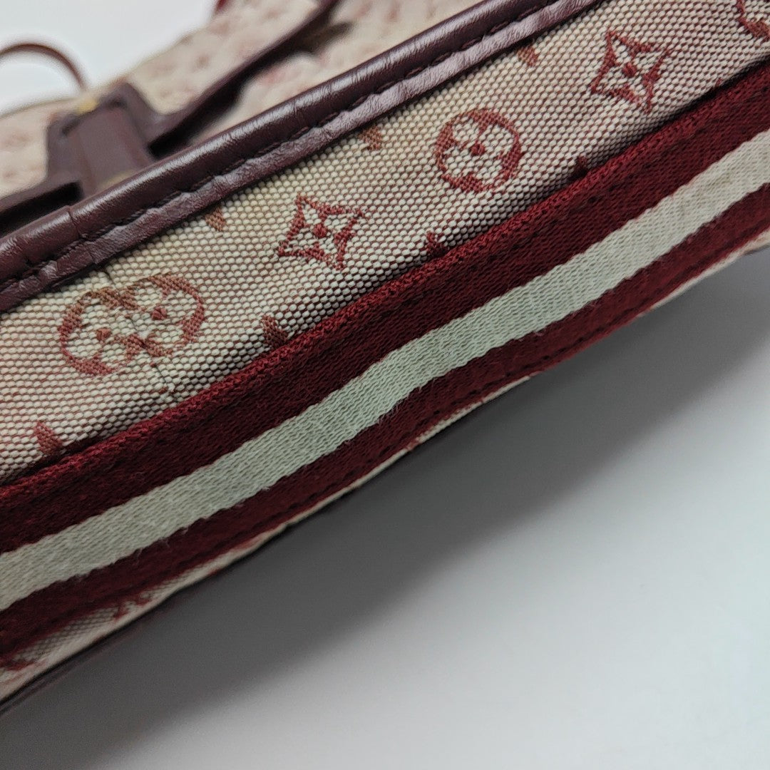MARY KATE Monogram Canvas Red