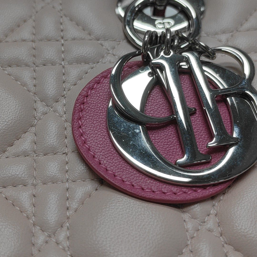 Lady Dior Medium Cannage Lambskin Pink