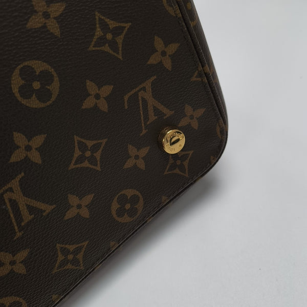 LOCKIT Monogram Coated Canvas Brown
