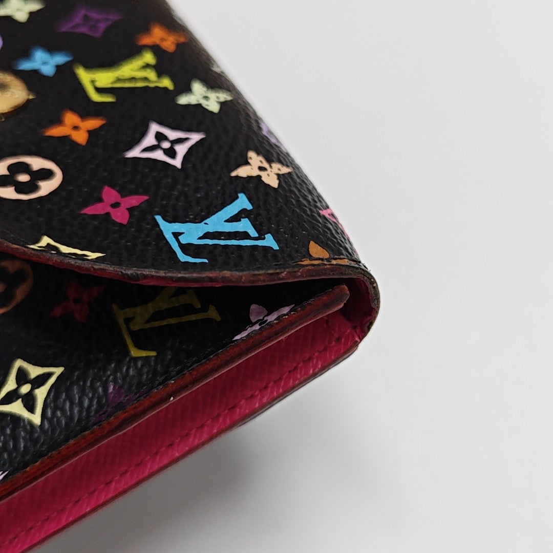 LV × TM ROSALIE Monogram Coated Canvas Black Coin Purse