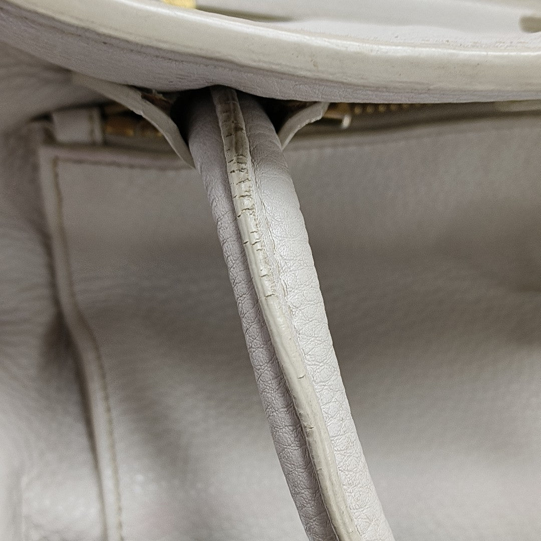 Calfskin Tote Bag White