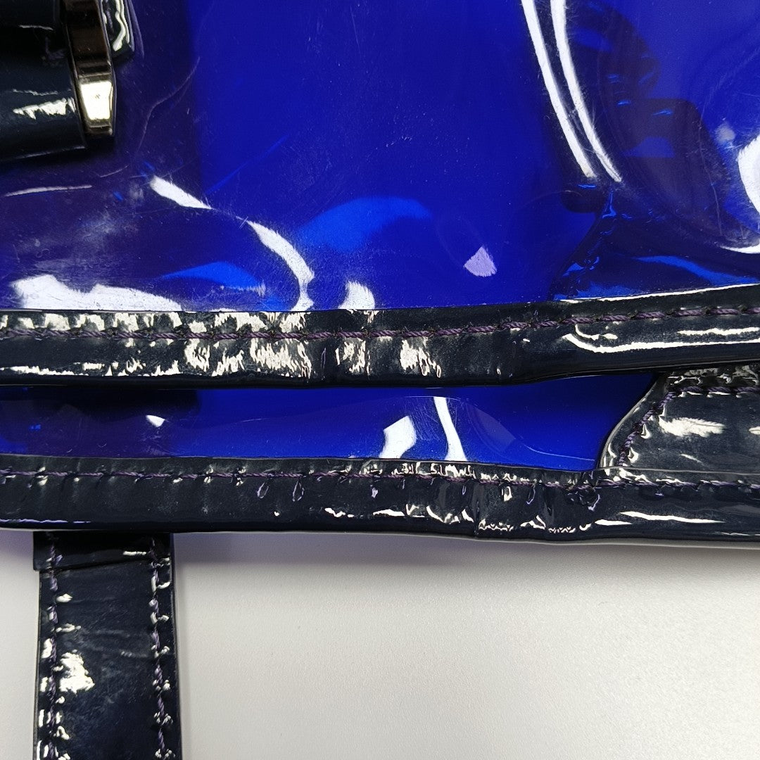 Plastic Shoulder Bag Blue