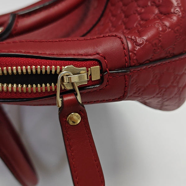 Microguccissima Monogram Calfskin Red