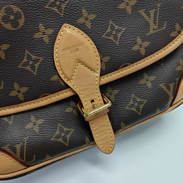 DIANE Monogram Coated Canvas Brown