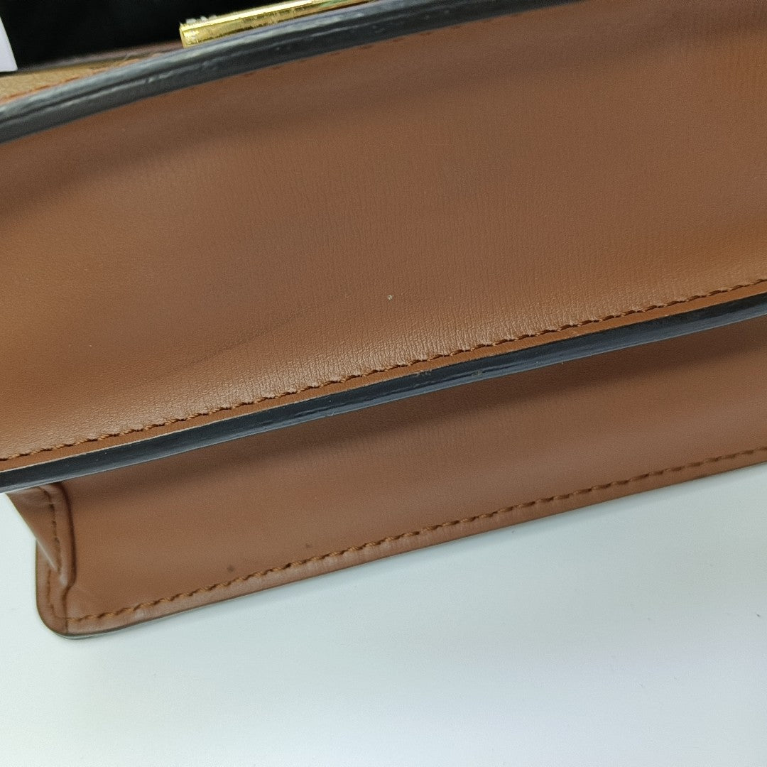 DAUPHINE Mini Coated Canvas Brown